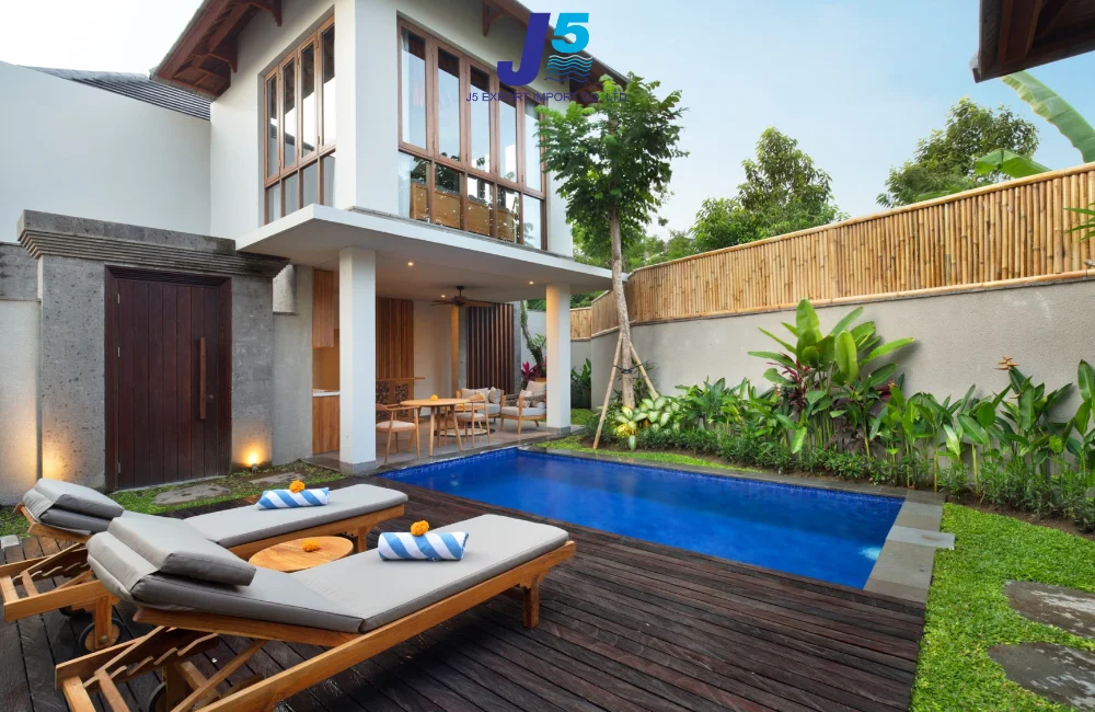 แบบบ้านพูลวิลล่าสไตล์มินิมอล